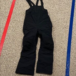 Lands End Kids Black Snow Bib Overalls